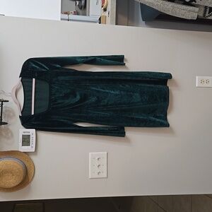 Green Velvet Body Con dress